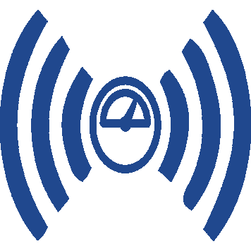 Icono de código de red azul