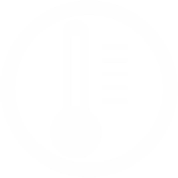 Icono de termografia blanco