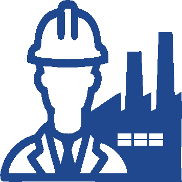 Icono de gestoría azul